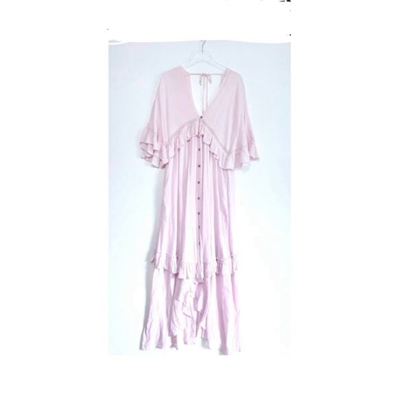 Free People Paradiso Maxi Dress in Pink Rose Size Small - Picture 9 of 9